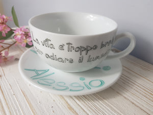 tazza bassa message - Mad Mugs Italy